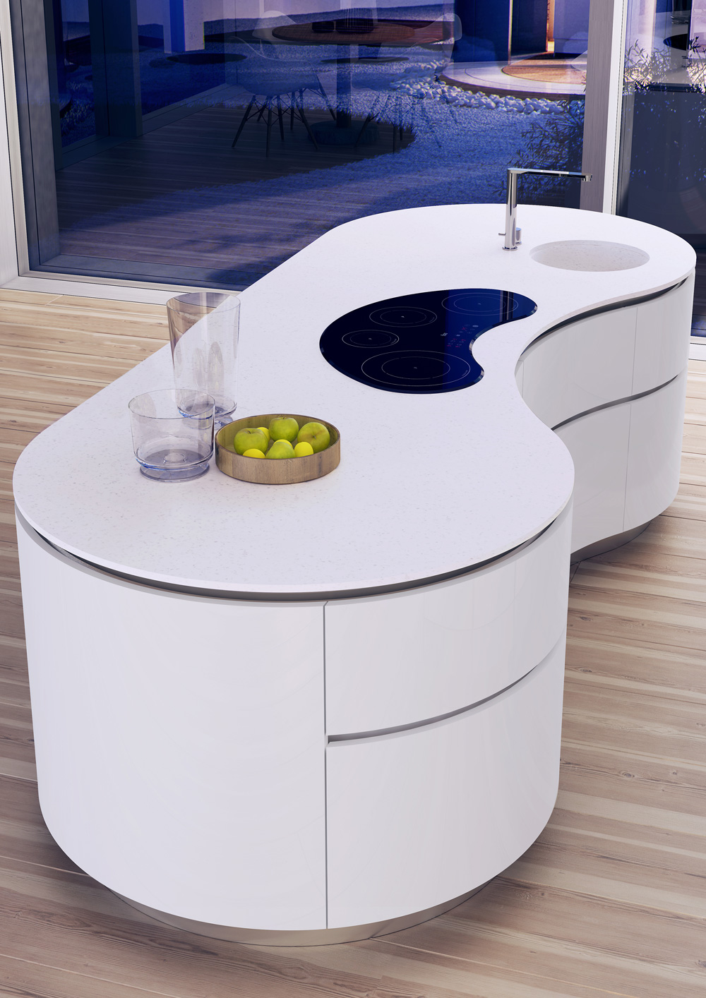 hanak kuchyne elite bila 3